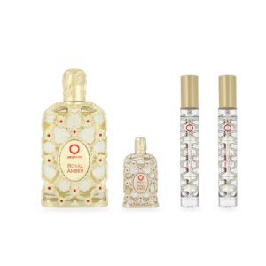 SET ORIENTICA ROYAL AMBER 80ML EDP SPRAY/7.5ML EDP/ 10ML EDP SPRAY X2